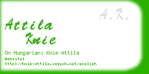 attila knie business card